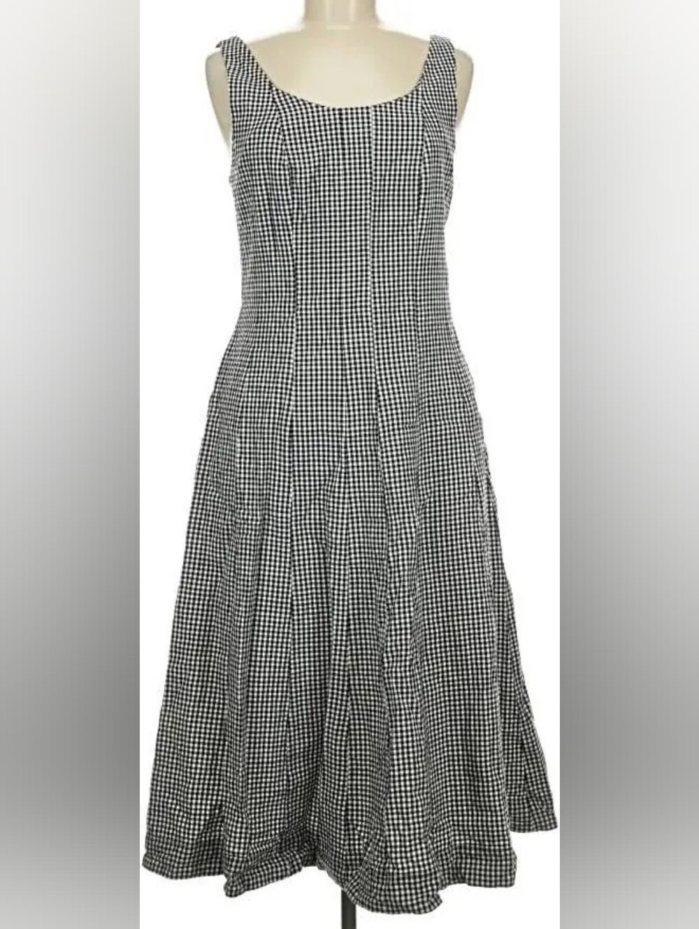 a new day Black and White Gingham Maxi Dress